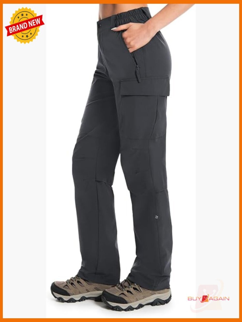 Women's Hiking Pants Lightweight Quick Dry Water Resistant Cargo Travel Work